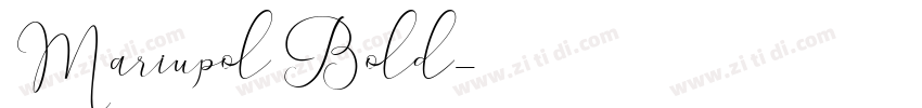 Mariupol Bold字体转换